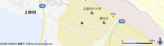 北海道上砂川町（空知郡）中町南周辺の地図