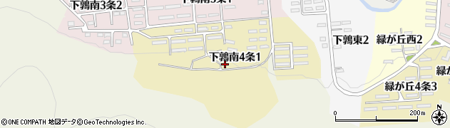 北海道上砂川町（空知郡）下鶉南４条周辺の地図