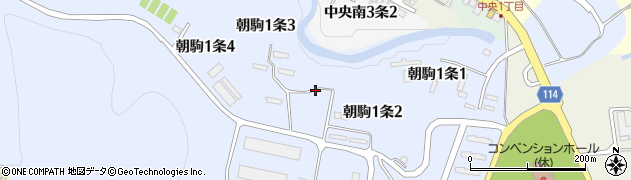 北海道上砂川町（空知郡）朝駒１条周辺の地図
