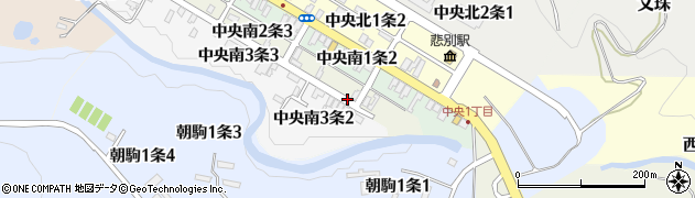 北海道新聞上砂川販売所周辺の地図
