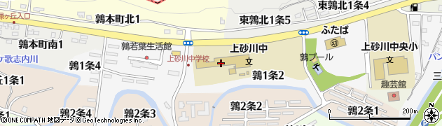 上砂川町立上砂川中学校周辺の地図