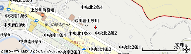 北海道空知郡上砂川町中央北２条周辺の地図