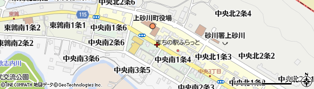 上砂川役場周辺の地図