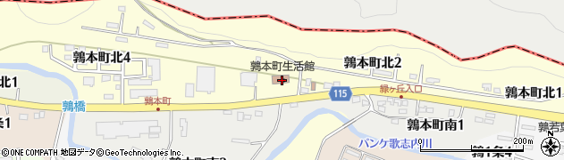上砂川町役場　鶉本町生活館周辺の地図