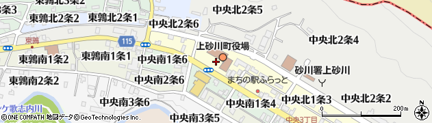 上砂川町役場　福祉課周辺の地図