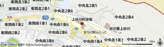 北海道上砂川町（空知郡）周辺の地図