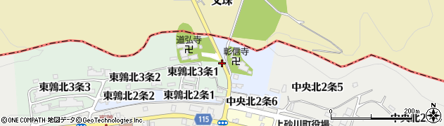 文珠峠周辺の地図