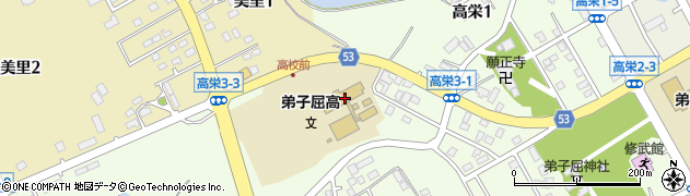 北海道弟子屈高等学校周辺の地図
