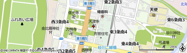 天津寺周辺の地図