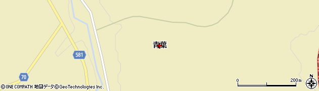 北海道美瑛町（上川郡）二股（青葉）周辺の地図