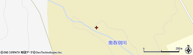 奥春別川周辺の地図