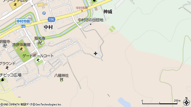 〒073-0406 北海道歌志内市中村の地図