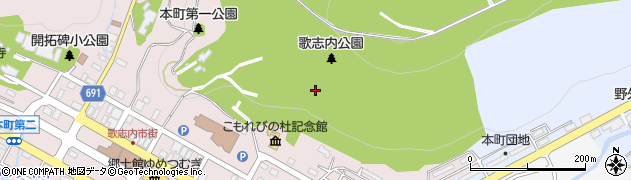 北海道歌志内市本町周辺の地図