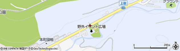 上歌志内周辺の地図