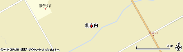 北海道弟子屈町（川上郡）札友内周辺の地図