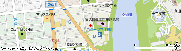 北海道芦別市北４条東周辺の地図