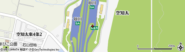 ＥＮＥＯＳ道央自動車道（上り）砂川サービスエリアＳＳ周辺の地図