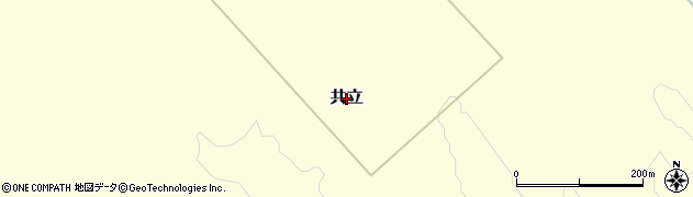 北海道中標津町（標津郡）共立周辺の地図