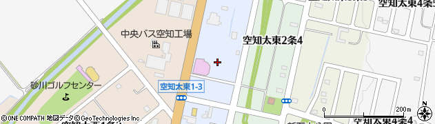 北海道砂川市空知太東１条周辺の地図