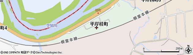 北海道赤平市平岸桂町周辺の地図
