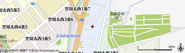 旭川電化株式会社　滝川営業所周辺の地図