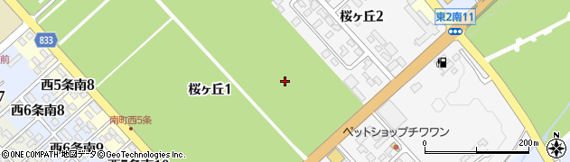 北海道標津郡中標津町桜ヶ丘周辺の地図