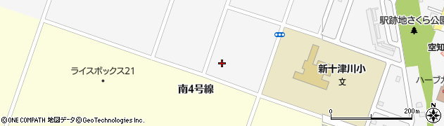 新十津川町立新十津川中学校　武道場周辺の地図