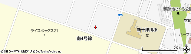 新十津川町役場　学校給食センター周辺の地図