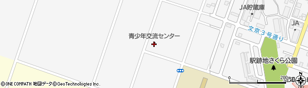 新十津川町役場　児童館周辺の地図