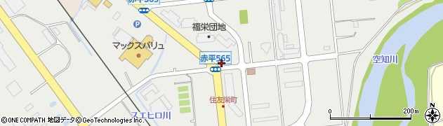 赤平東郵便局周辺の地図