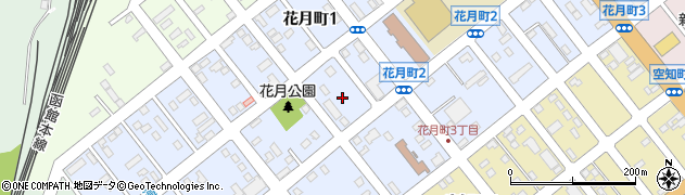 北海道滝川市花月町周辺の地図