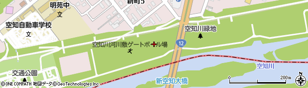 北海道滝川市新町（河川敷地）周辺の地図