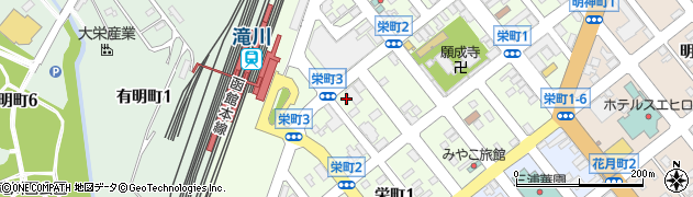 滝川警察署駅前交番周辺の地図