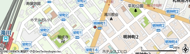 トヨタレンタリース札幌滝川店周辺の地図