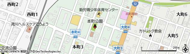 本町公園周辺の地図