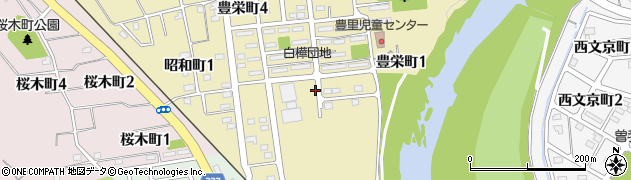 北海道赤平市豊栄町周辺の地図