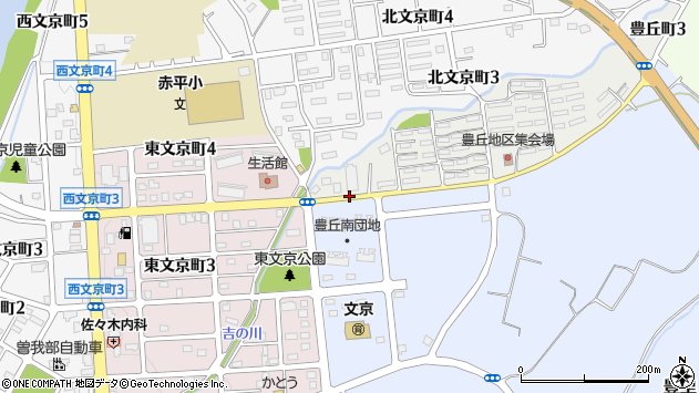 〒079-1124 北海道赤平市豊丘町の地図