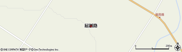 北海道弟子屈町（川上郡）屈斜路周辺の地図