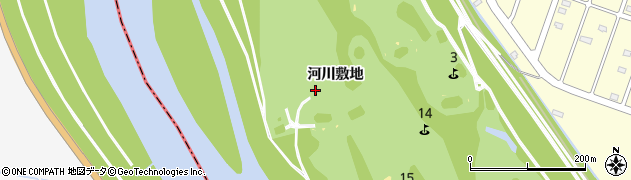 北海道滝川市扇町（河川敷地）周辺の地図