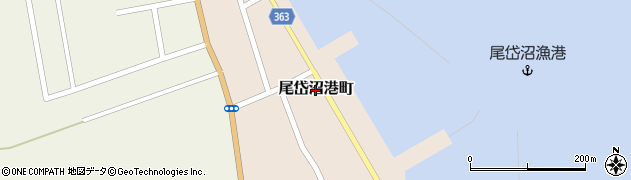 北海道別海町（野付郡）尾岱沼港町周辺の地図