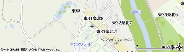 メナード化粧品羅臼栄代行店周辺の地図