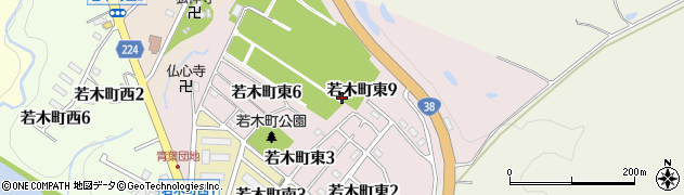 北海道赤平市若木町東周辺の地図