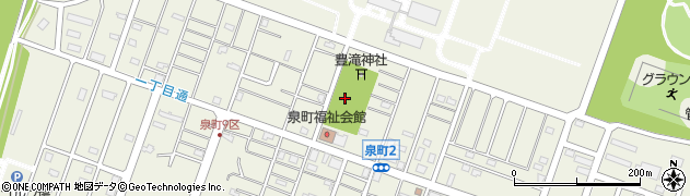 泉町公園周辺の地図