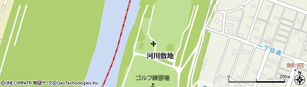 北海道滝川市泉町（河川敷地）周辺の地図