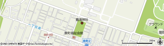 豊滝神社周辺の地図