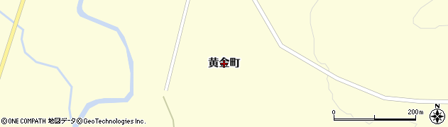 北海道芦別市黄金町周辺の地図