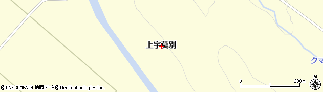 北海道上川郡美瑛町上宇莫別周辺の地図