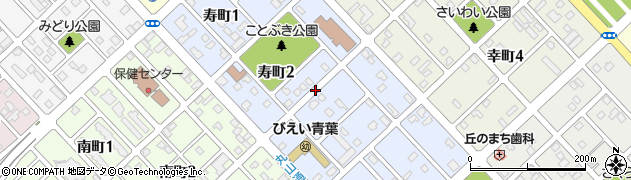 北海道美瑛町（上川郡）寿町周辺の地図