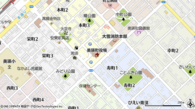 〒071-0475 北海道上川郡美瑛町常盤の地図