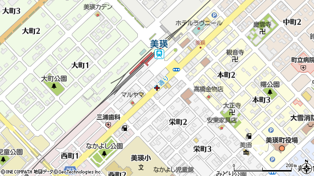 〒071-0205 北海道上川郡美瑛町栄町の地図